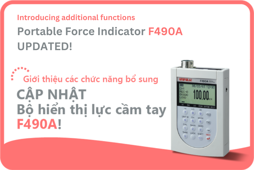 UPDATING NEW FUNCTIONS OF THE PORTABLE FORCE INDICATOR F490A